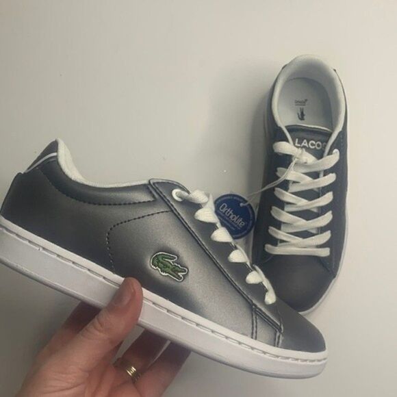 Lacoste Metallic Dress Sneaker Lace UP NWT